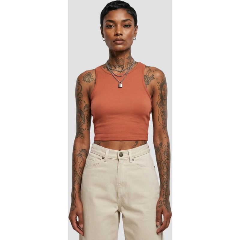 Urban Classics Ladies Cropped Rib Top