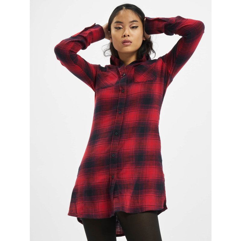 Urban Classics Ladies Check Shirt Dress