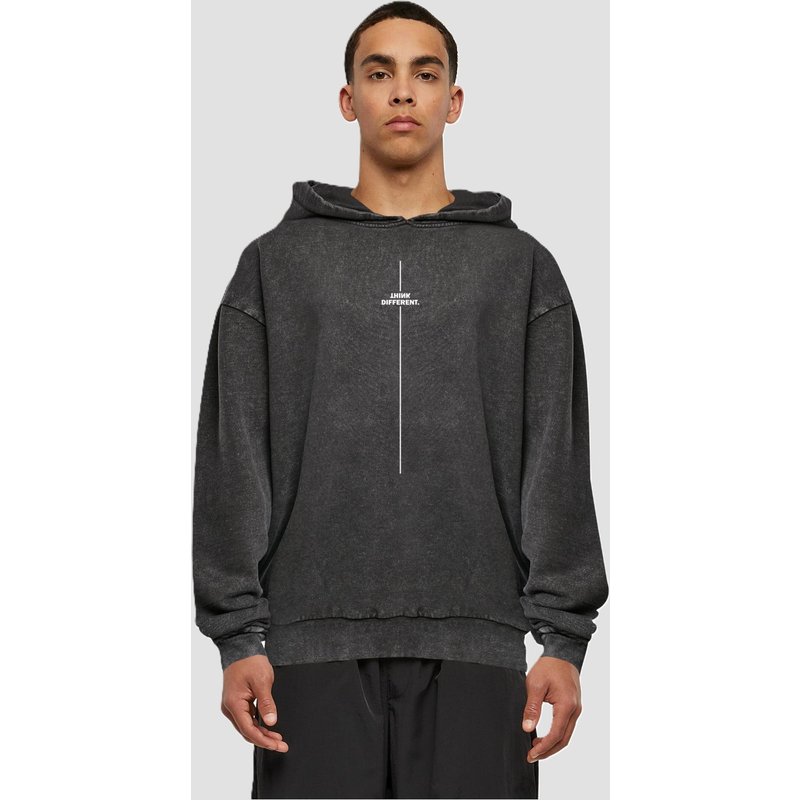 Merchcode Think Different Acid Washed Oversize Hoody