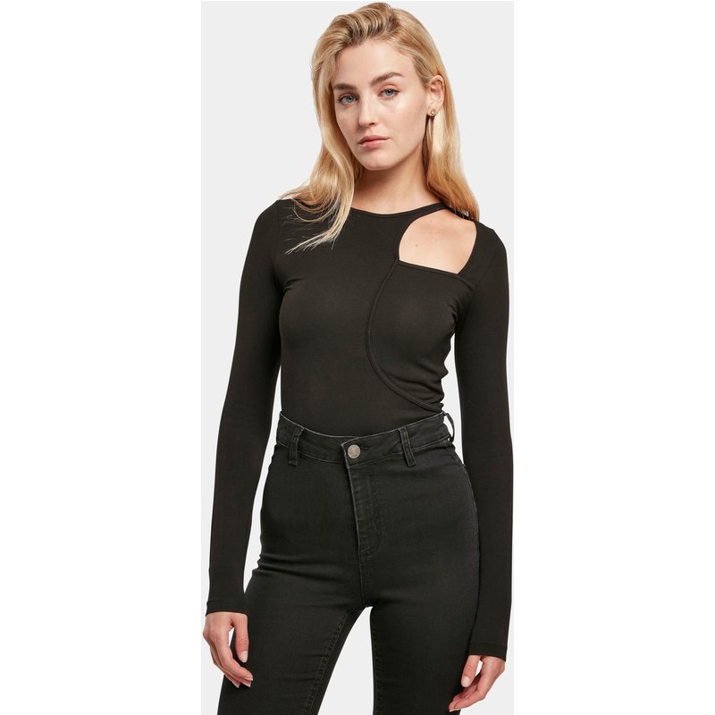 Urban Classics Ladies Organic Cut Out Longsleeve Body