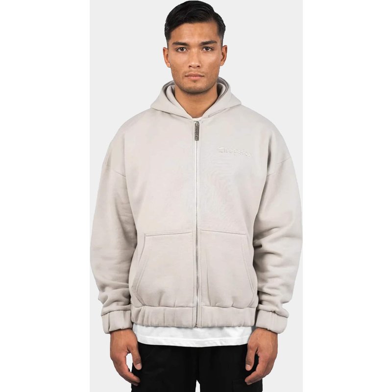 Dropsize Super Heavy Oversize Blank Zip Hoodie
