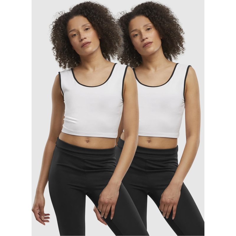 Urban Classics Ladies Contrast Cropped Top