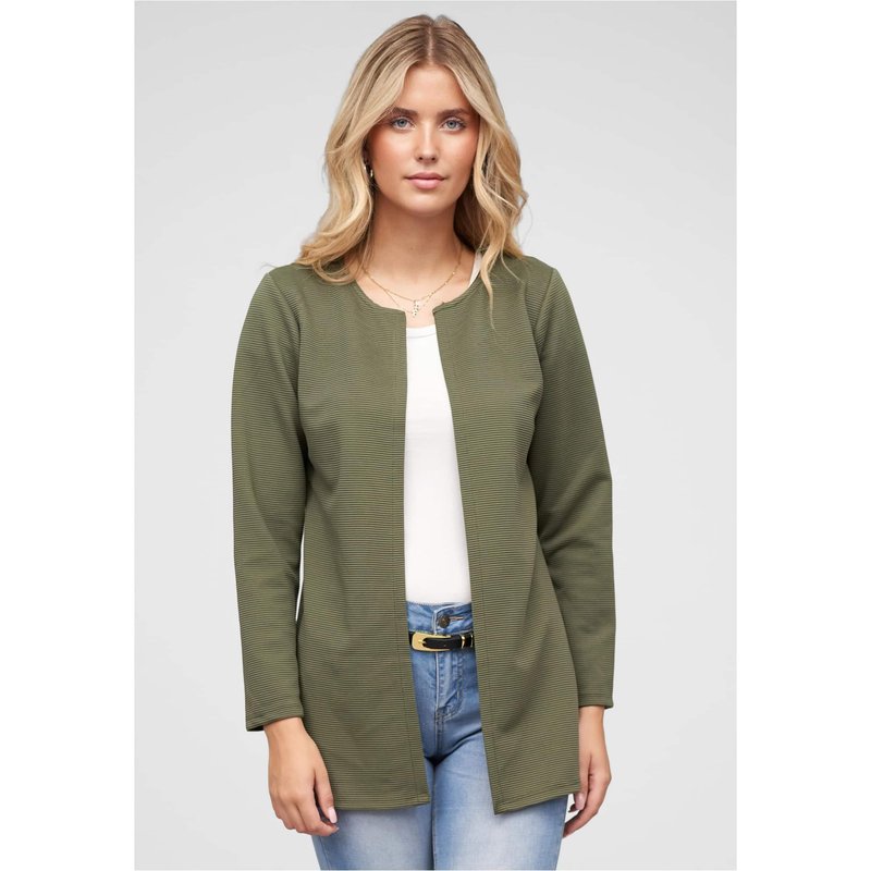 Cloud5ive Strickjacke offener ribbed Cardigan