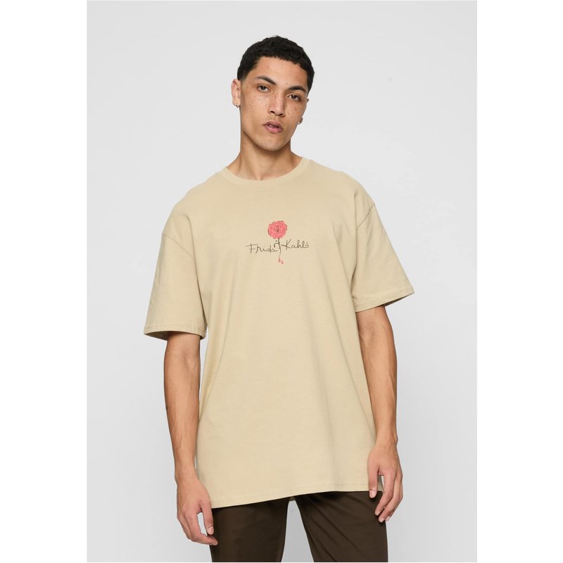 Merchcode Frida Kahlo - Logo rose Heavy Oversize Tee