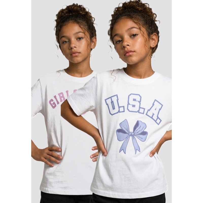 Urban Classics T-Shirt 2 Pack - kurzarm USA Bow & Girls Club