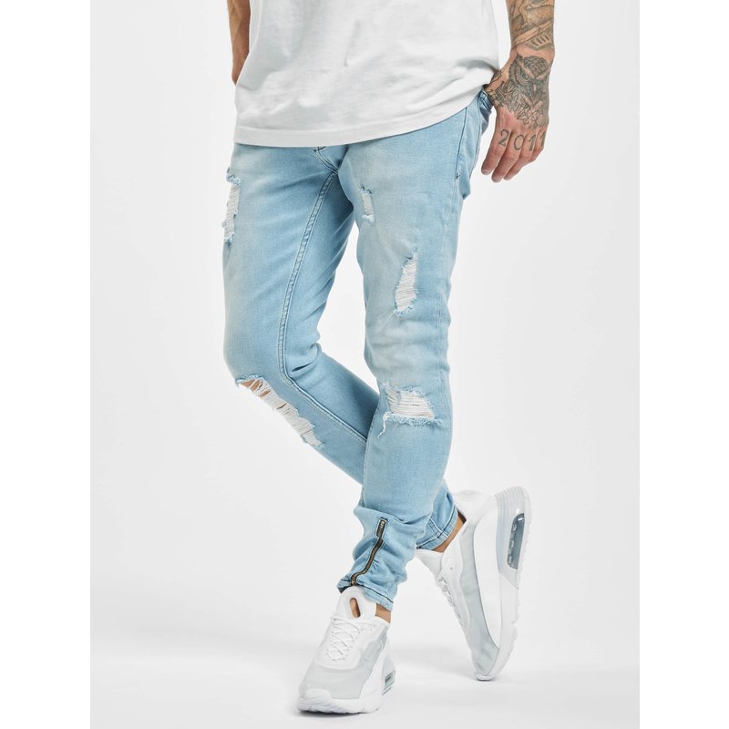 2Y Premium Destroyed Skinny Cropped Denim
