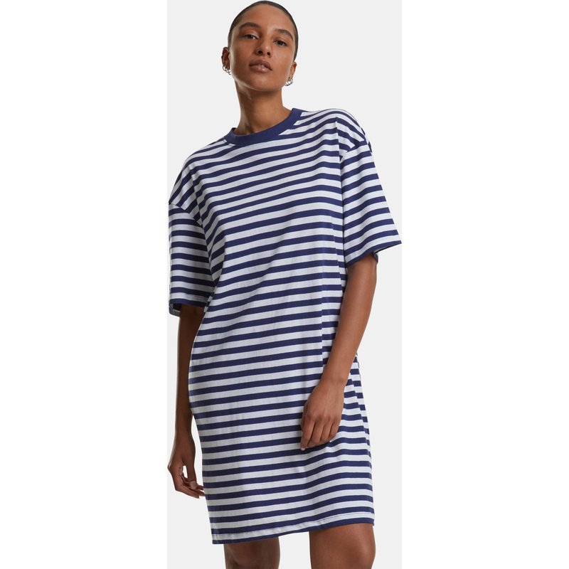 Urban Classics Oversized Striped T-Shirt Kleid