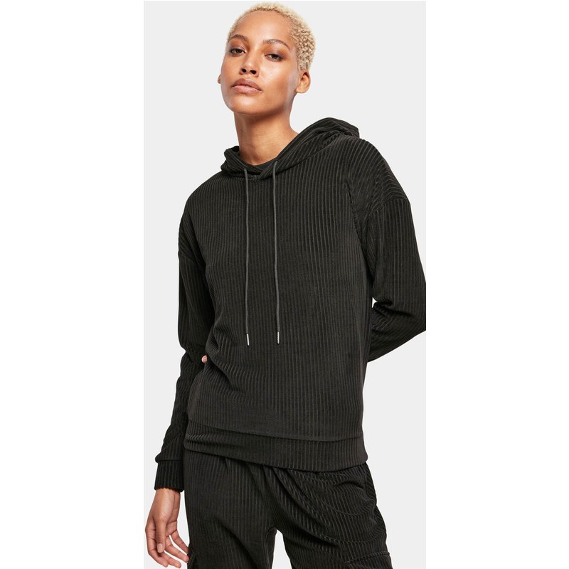Urban Classics Ladies Velvet Rib Hoody
