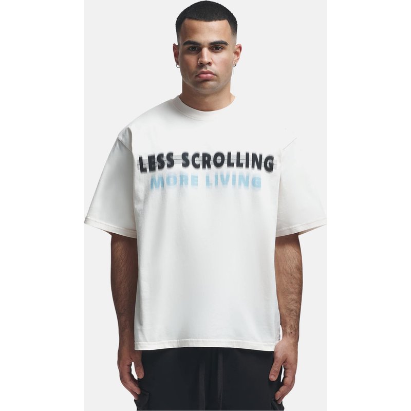 2Y Studios Less Scrolling Oversize Tee