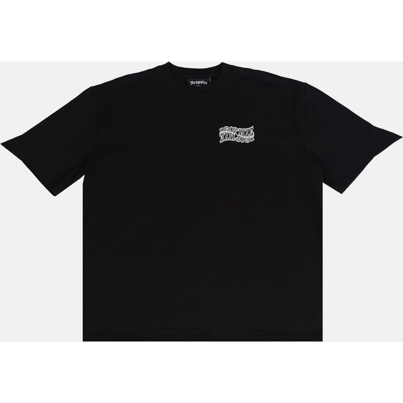 Dropsize HEAVY OVERSIZE MIRRORED LOGO T-SHIRT