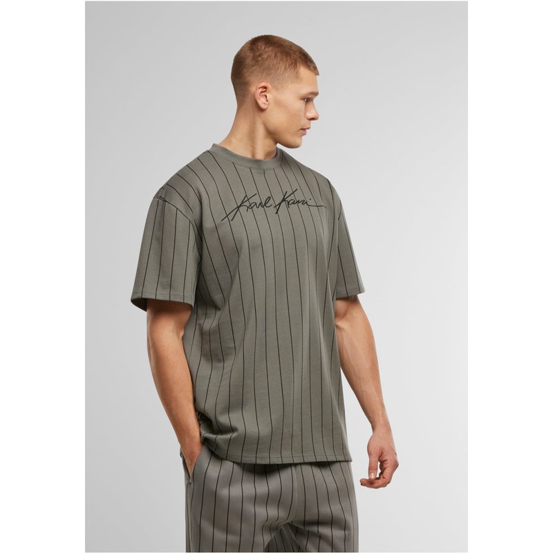 Karl Kani Autograph Pinstripe Jersey Boxy T-Shirt