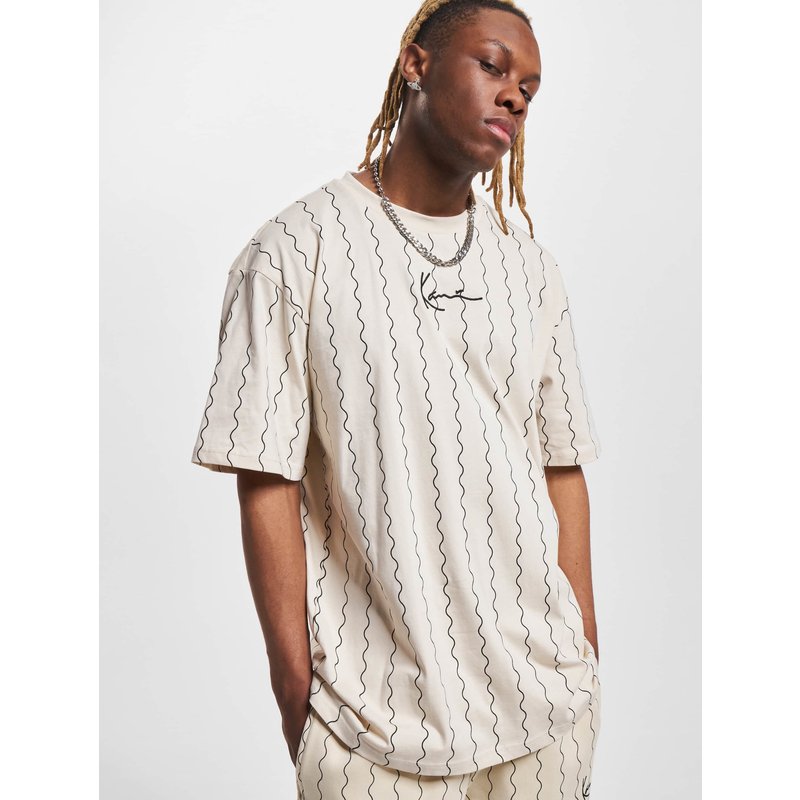 Karl Kani KK Small Signature Ziczac Pinstripe Tee