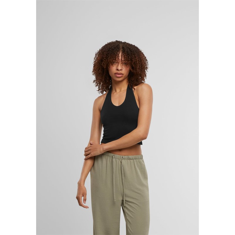 Urban Classics Ladies Basic Neckholder Jersey Top