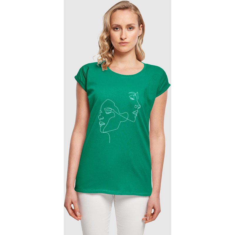 Mister Tee Ladies One Line Extended Shoulder