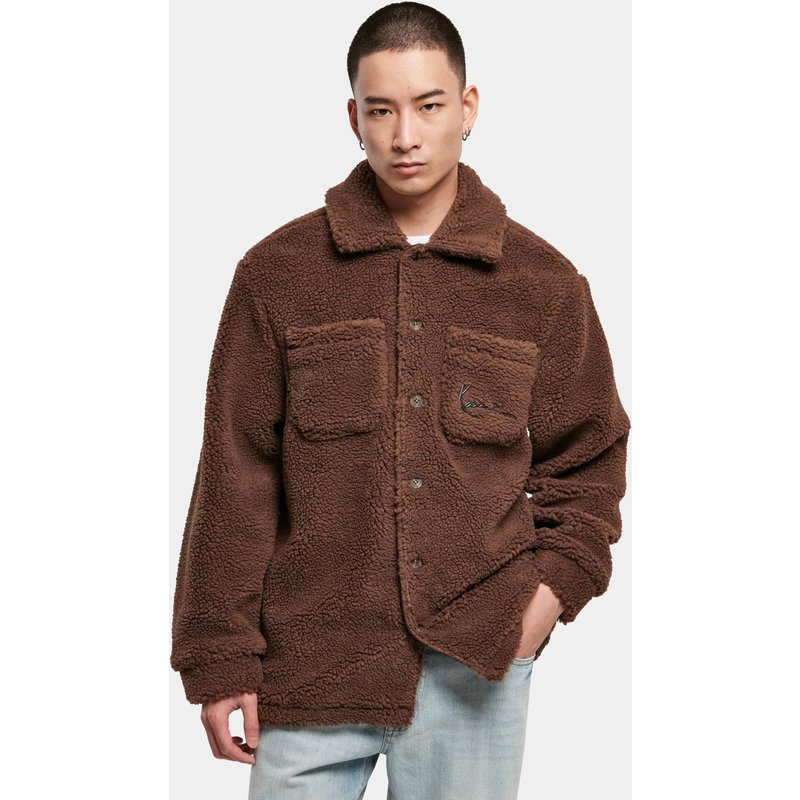 Karl Kani Metal Signature Teddy Shirt brown