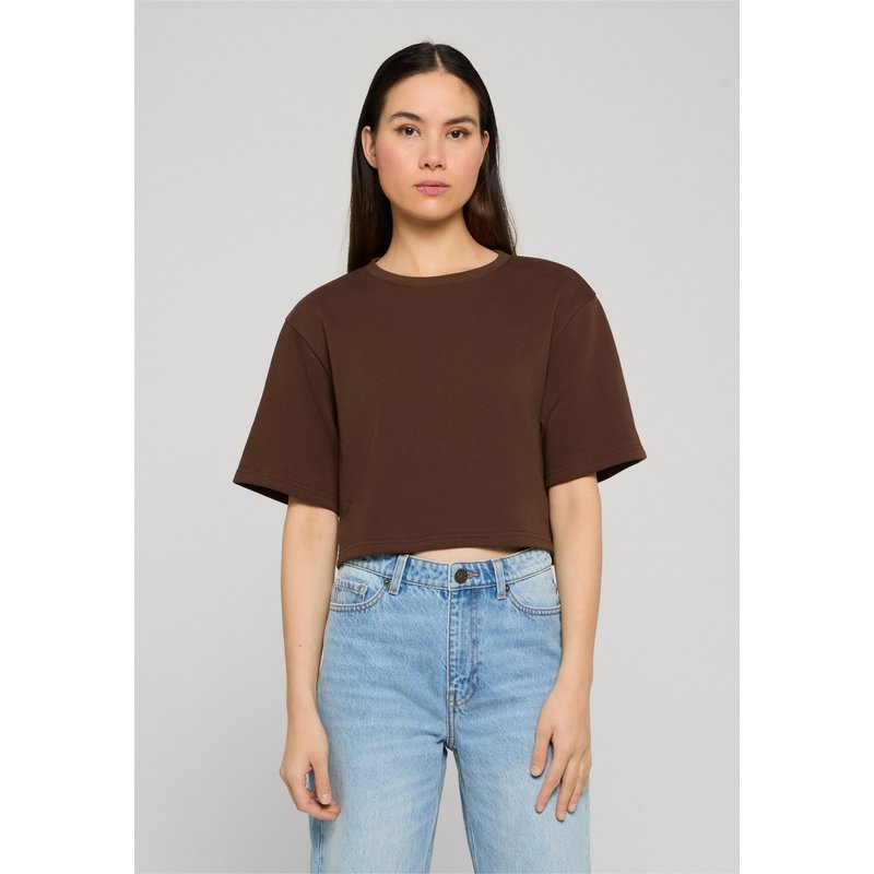 Urban Classics Ladies Light Terry Cropped Tee