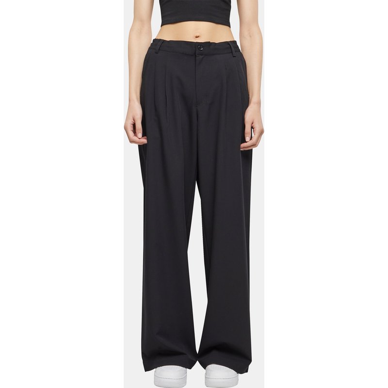 Urban Classics Ladies Ultra Wide Pleat-Front Pants