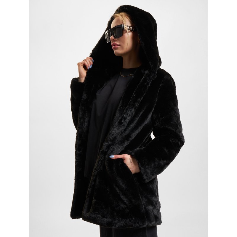 Urban Classics Ladies Hooded Teddy Coat