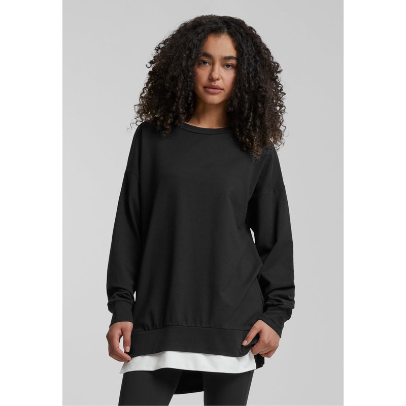 Cloud5ive Damen Pullover 2in1 Look Sweater m. Rundhals