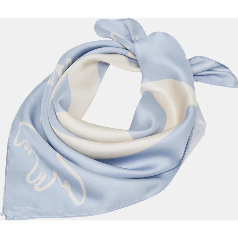 Another Cotton Lab AC Lettering Silk Scarf