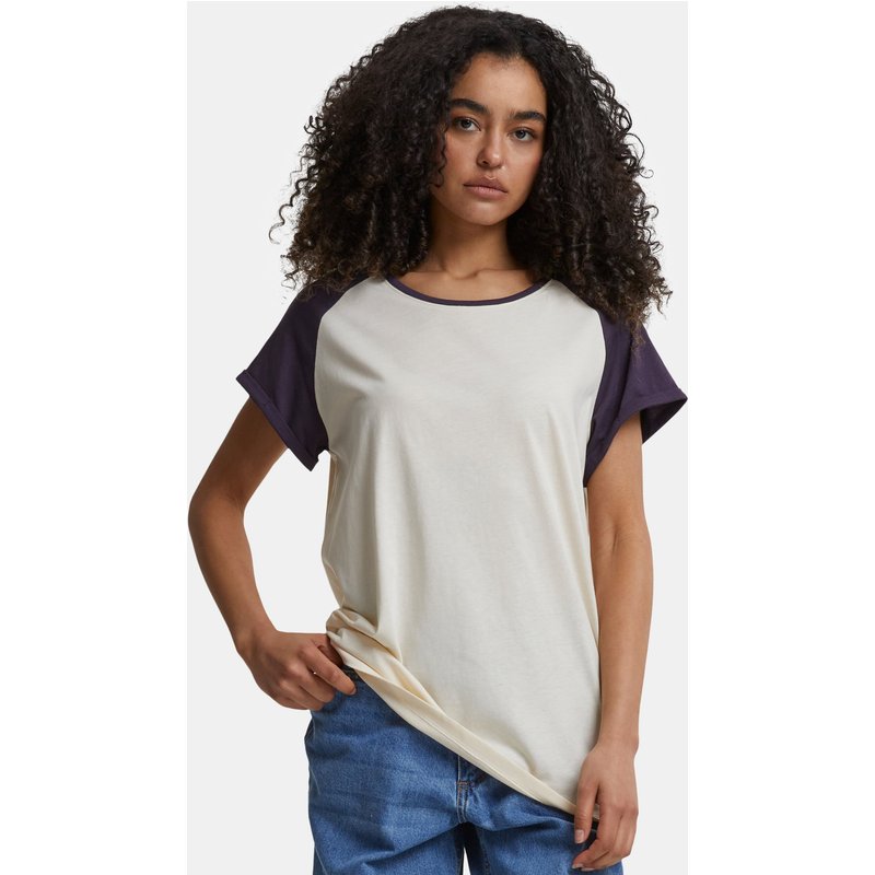 Urban Classics Ladies Contrast Raglan T-Shirt