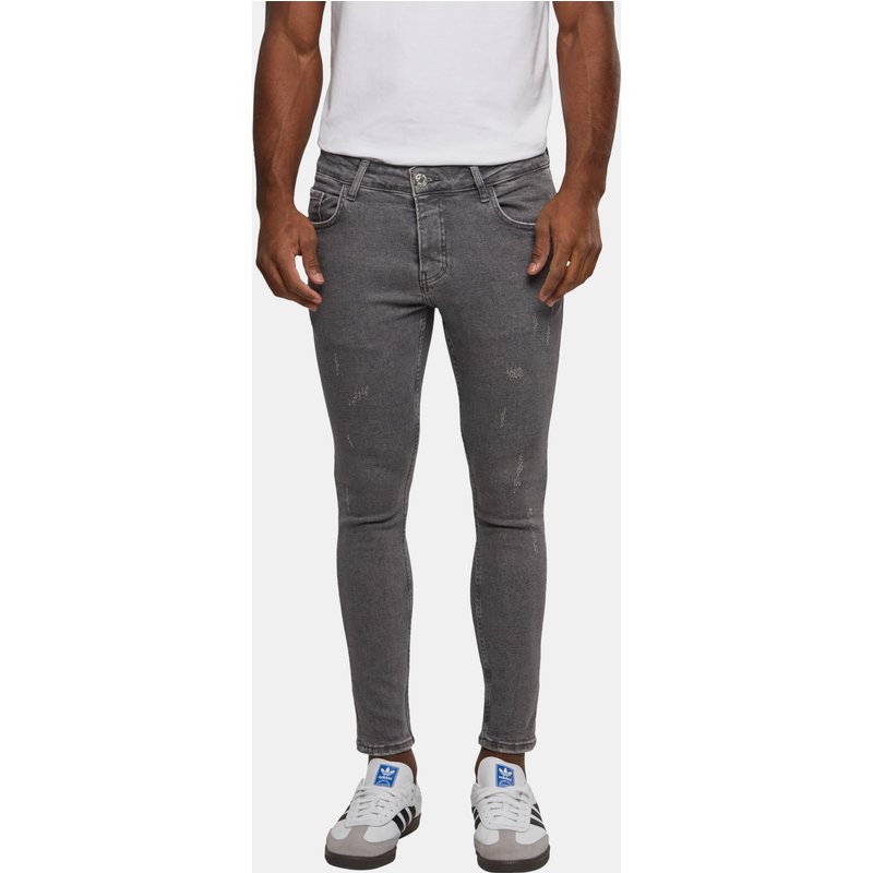 2Y Premium Destroyed Skinny Cropped Denim