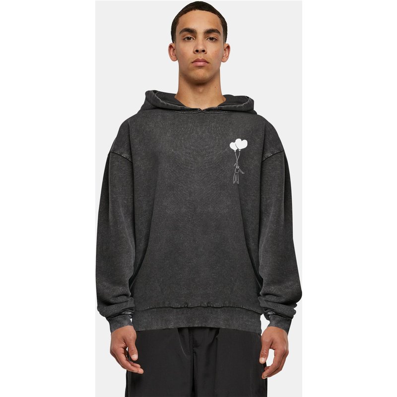 Merchcode Love In The Air Acid Washed Oversize Hoody
