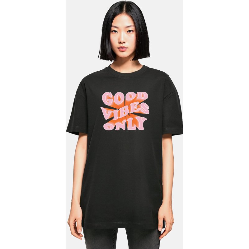 Merchcode Ladies Summer - Good Vibes Only Oversized Boyfriend Tee