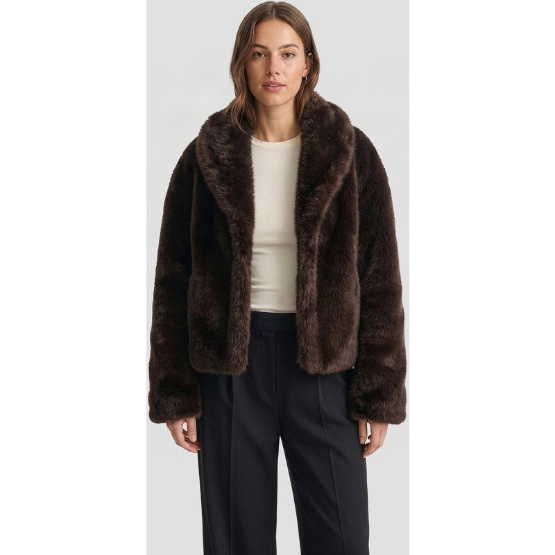Urban Classics Ladies Short Faux Fur Jacket