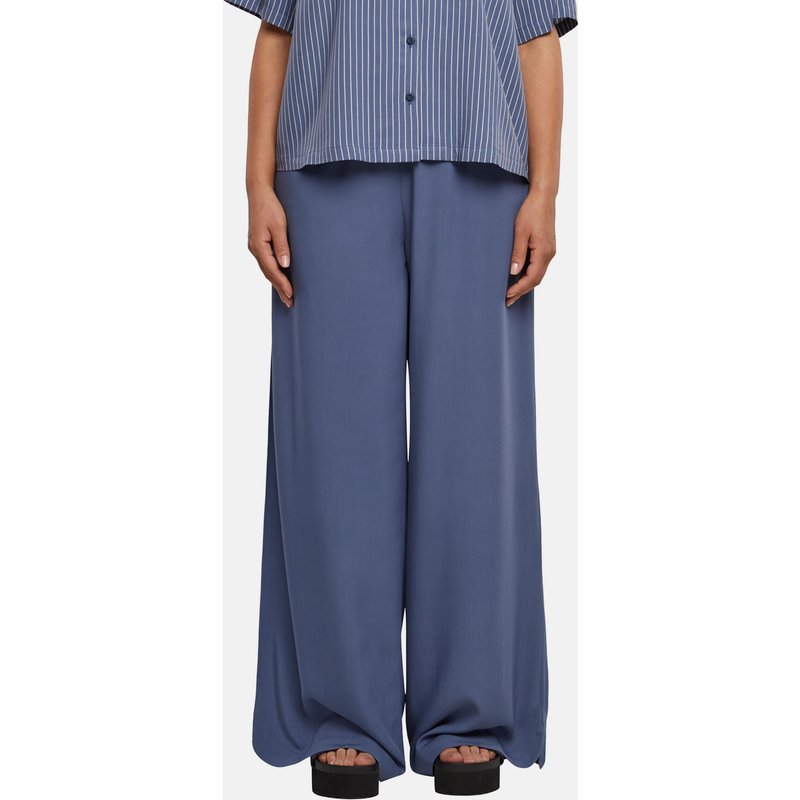 Urban Classics Ladies Wide Leg Viscose Pants