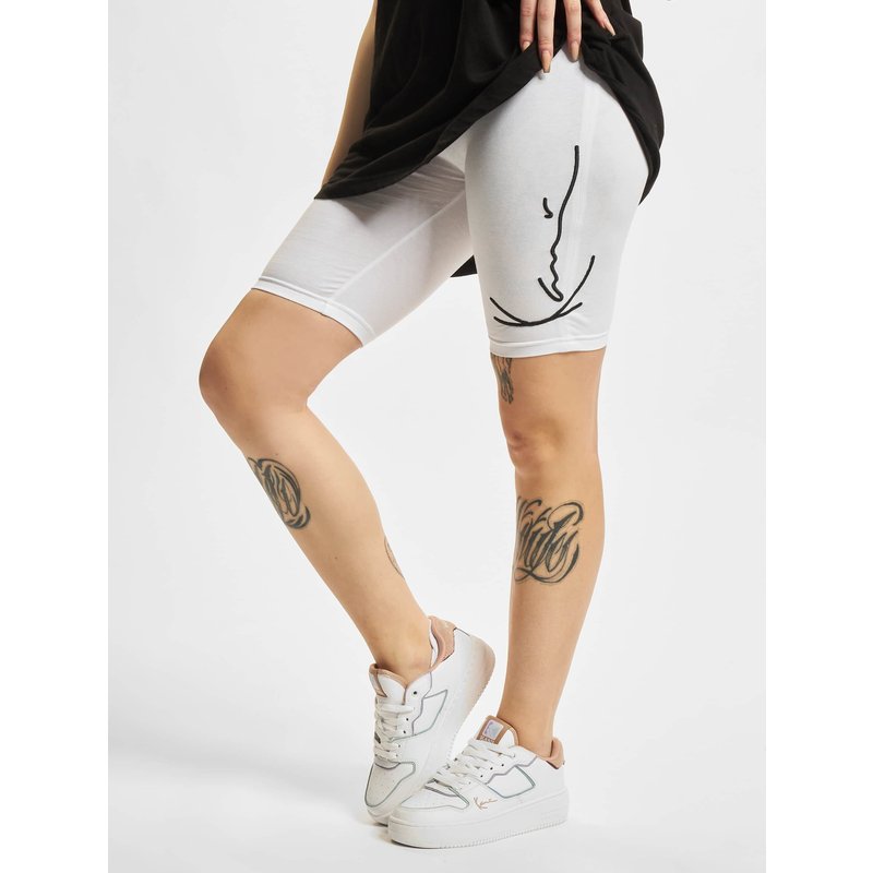 Karl Kani KKWQ22003WHT Signature Cycling Short white