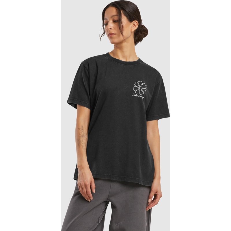 Miss Tee One Line Flowers Ladies Vintage Everyday