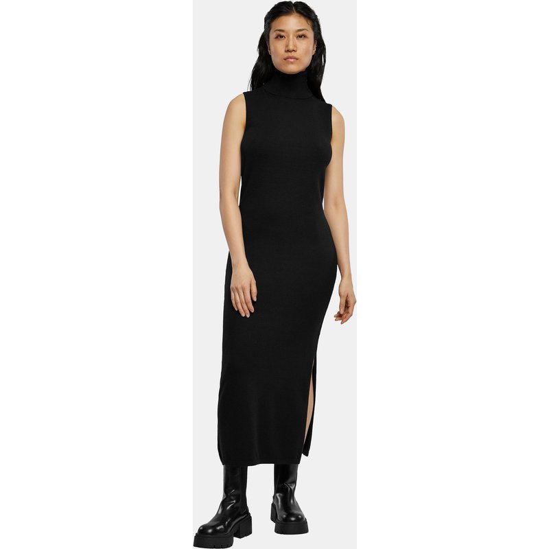 Urban Classics Ladies Knitted Eco Viscose Turtleneck Dress