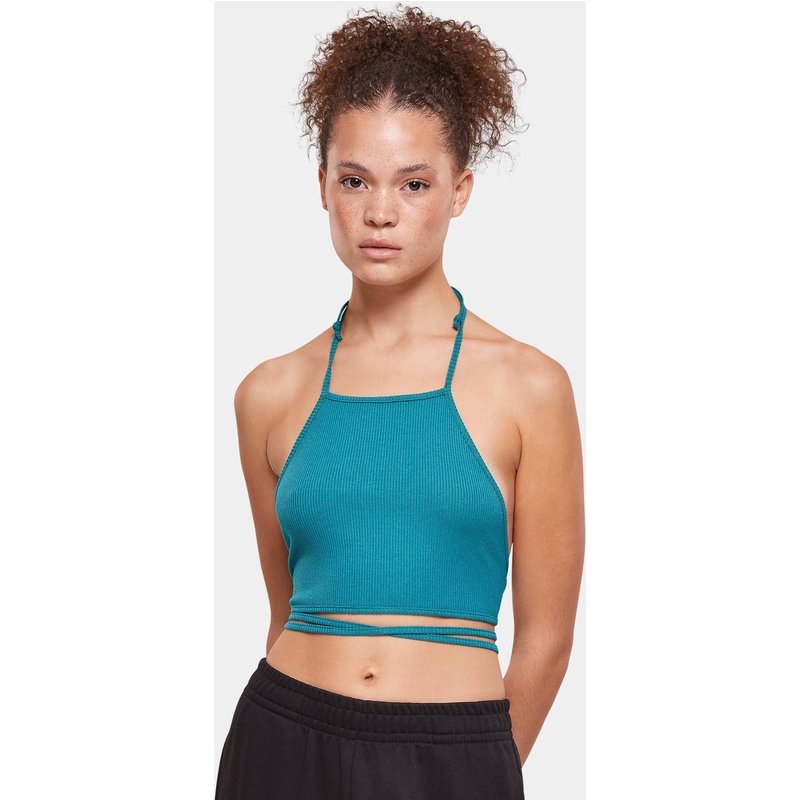 Urban Classics Ladies Rib Trapeze Cropped Top