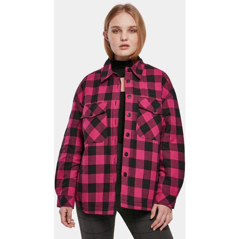 Urban Classics Ladies Flanell Padded Overshirt