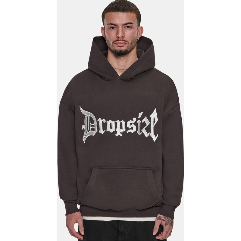 Dropsize Super Heavy Oversize V2 Middle Embo Hoodie