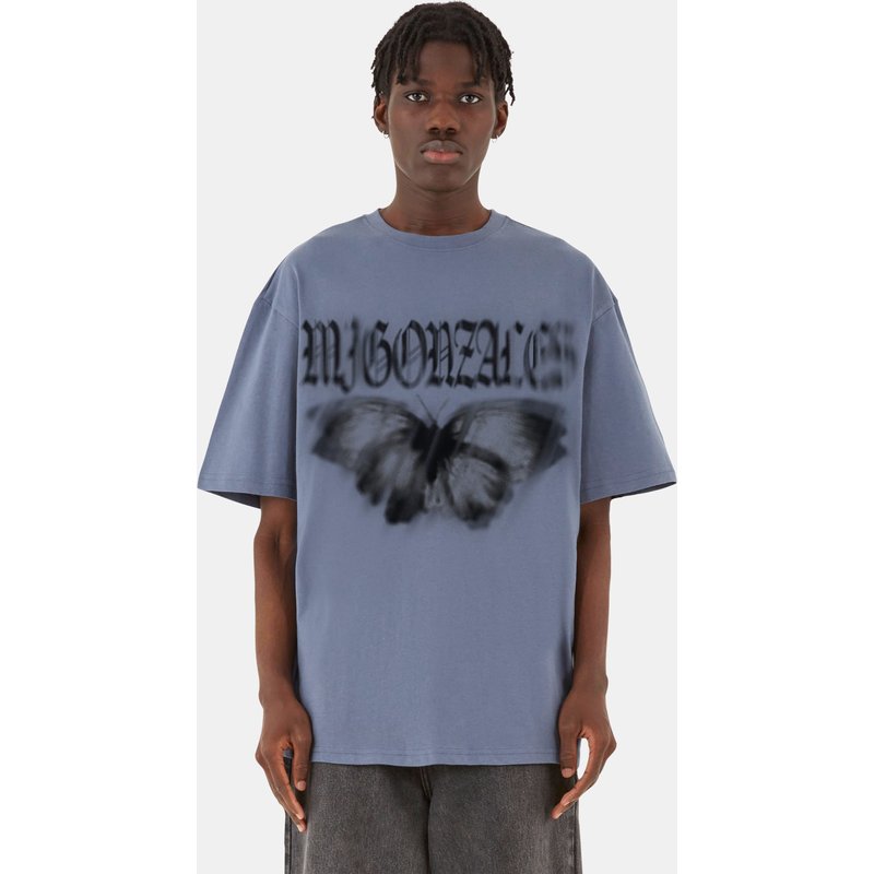 MJ Gonzales Heavy Oversized Tee - BUTTERFLY ILLUSION