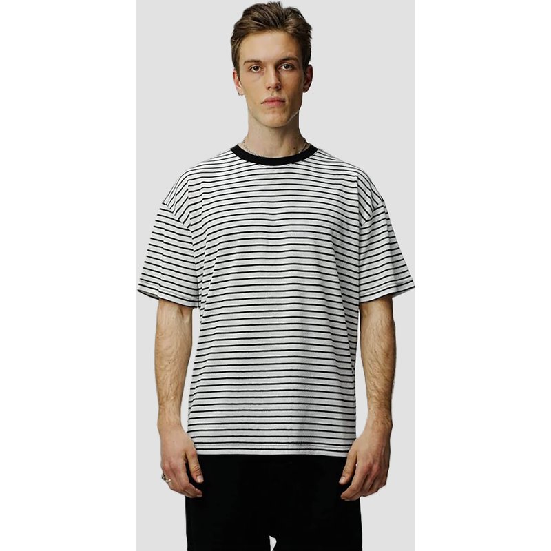 2Y Premium Textured Striped T-Shirt