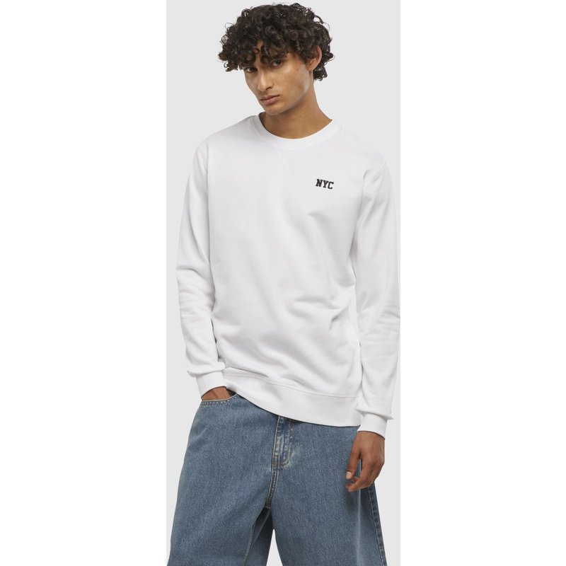 Mister Tee NYC Wording EMB Light Crew Sweatshirt