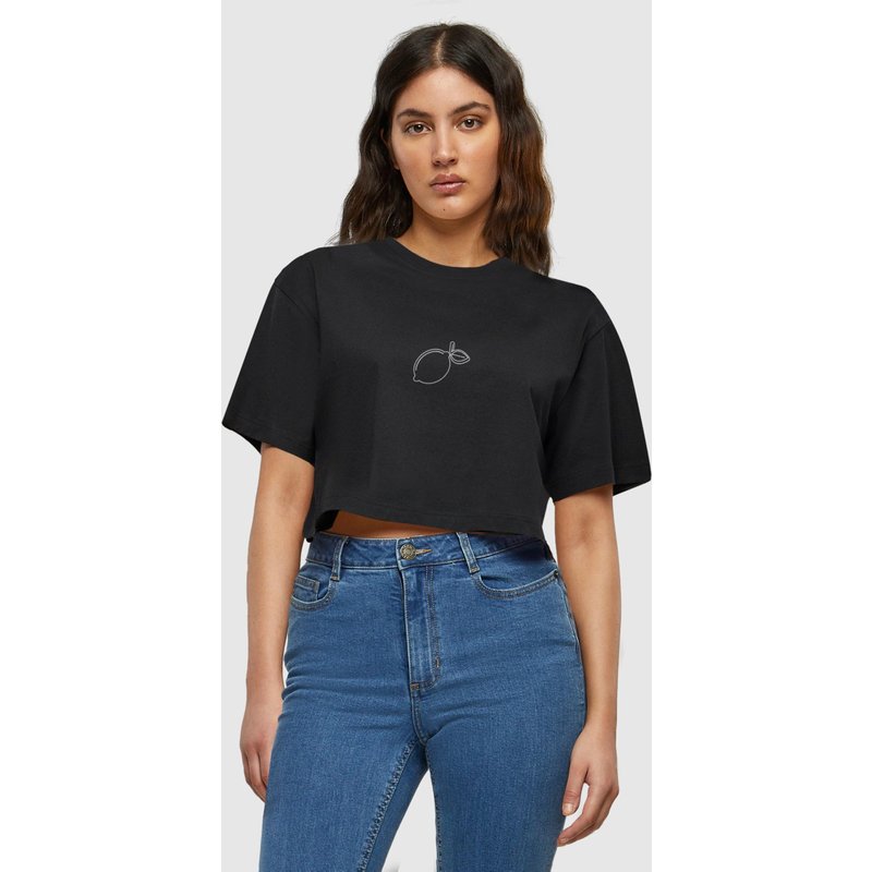 Merchcode Ladies Summer - Lemon Short Oversized Tee