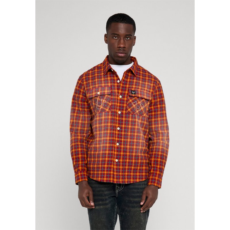 True Religion LS SPRAYED FLANNEL