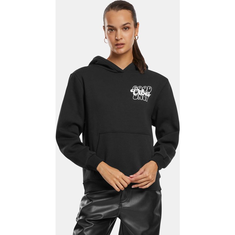 Miss Tee Good Vibes Ladies Fluffy Hoody