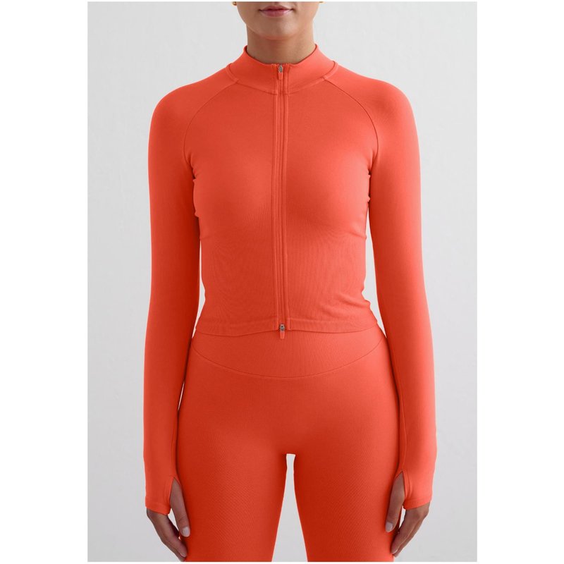 aimn Shape Seamless Zip Jacket