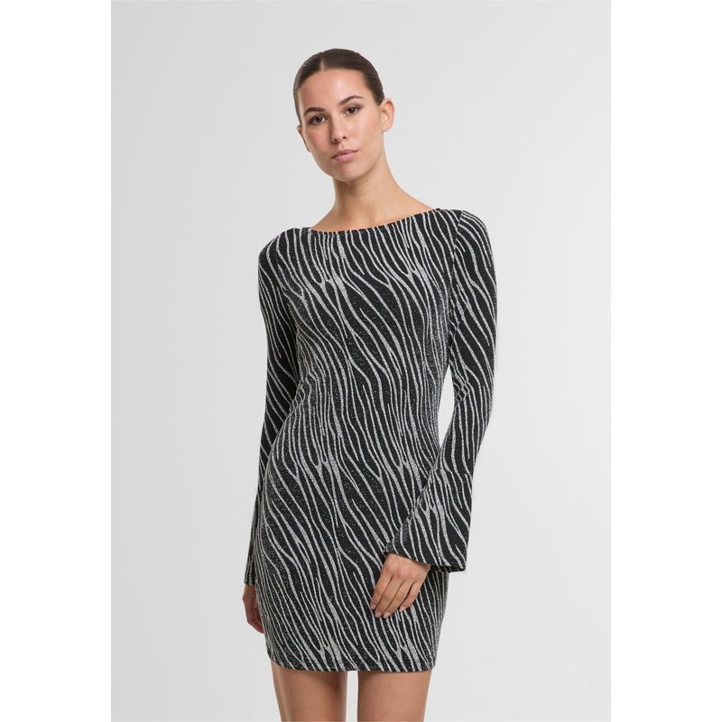 Noisy May NMGILLY L/S BOATNECK SHORT DRESS JRS
