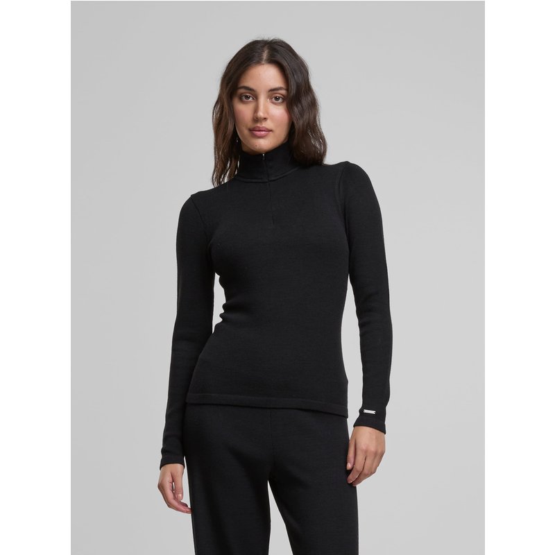 aim'n Ribbed Wool Half Zip Pullover