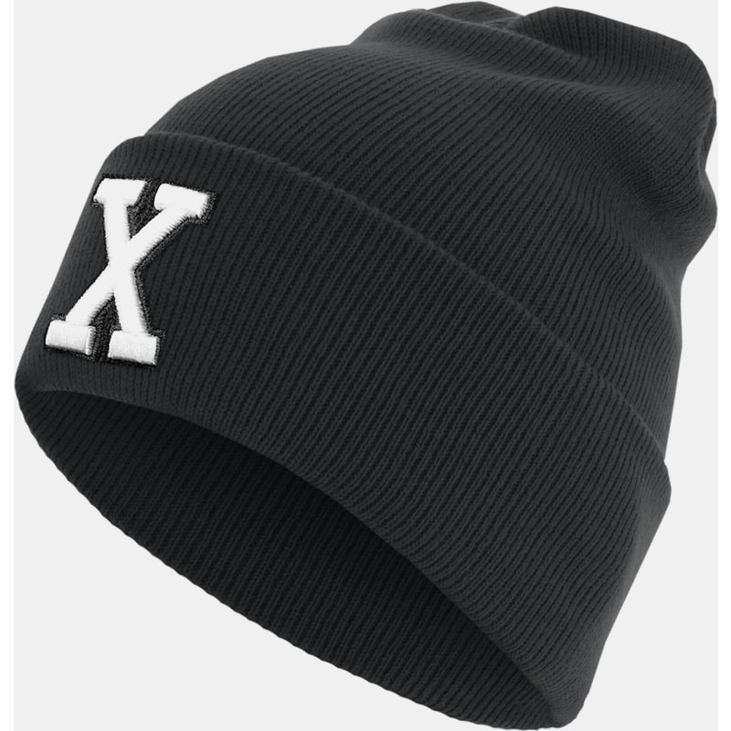 MSTRDS Letter Cuff Knit Beanie
