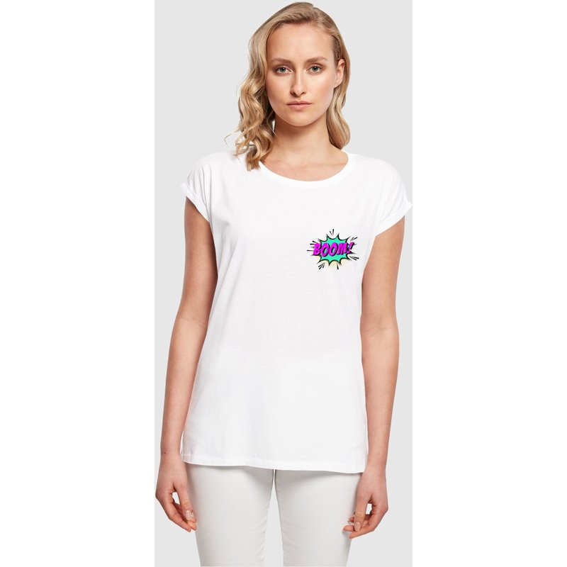 Merchcode Ladies BOOM Comic Extended Shoulder Tee