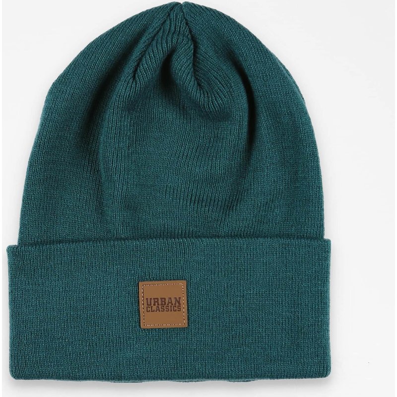 Urban Classics Synthetic Leatherpatch Long Beanie