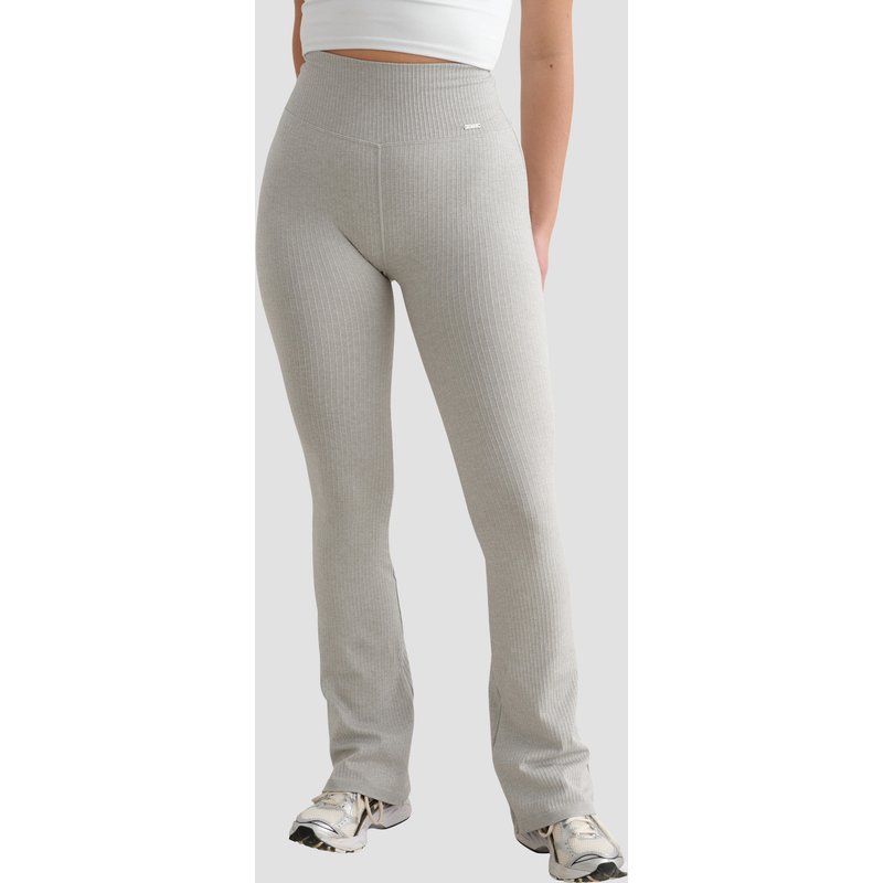 AIMN Ribbed Seamless Flare Tights