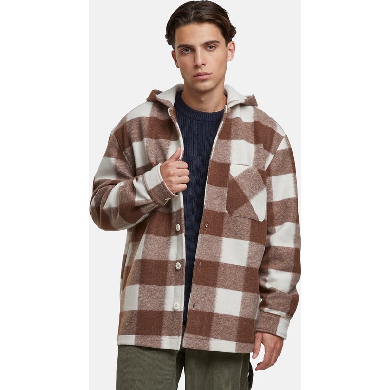 Urban Classics Big Check With Hood Übergangsjacke
